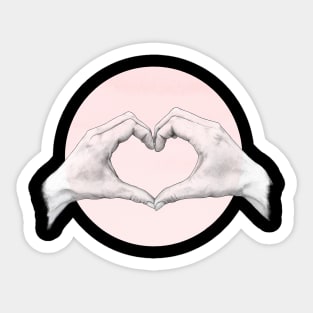 Heart in Hands Sticker